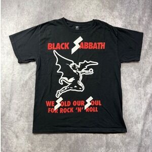 Black Sabbath We Sold Our Soul For Rock N Roll 2012 Band T-Shirt Mens Medium